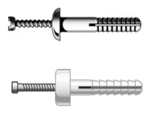 Nylon Anchor Round Head M6.5X38 S/S     