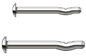 Mushroom Head Spike 5X38MM SS           