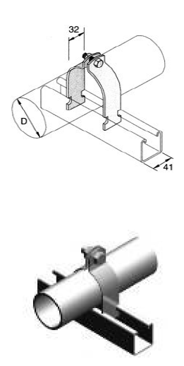 400mm S/S Channel Clips                 