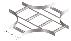 Cable ladder cross Nema 1 600 300R HDG  