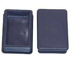 21x41 CHANNEL END CAP GREY              