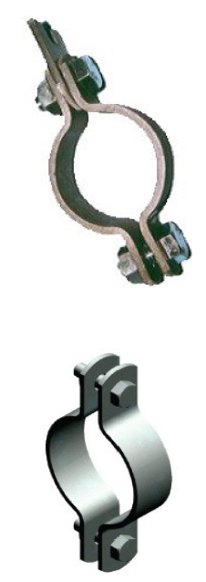 425mm OD Galvanised Heavy Bolted Hanger 