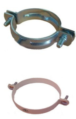 65mm (2 1/2) S/STEEL PVC BOLTED HANGER  