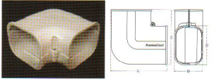 80mm PVC Pipe Duct Elbow                