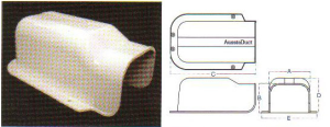 80mm PVC Pipe Duct Wall Cap             