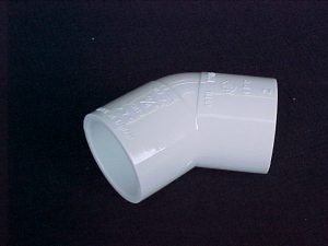 50mm 45
  deg. PVC Elbow [slip] CAT 10    
