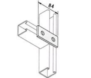 84 x 40 2 Hole Plate HDG                