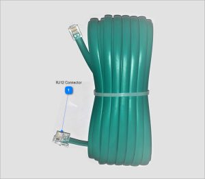 25m Green 6 Pole Cable