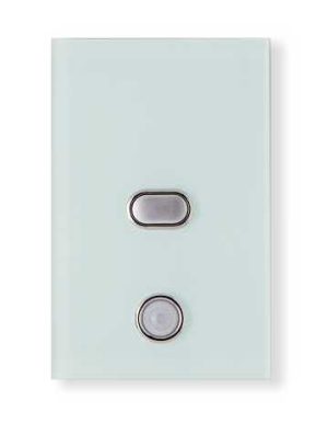 iZone Smart Switch - 1 Button - Ocean Mist