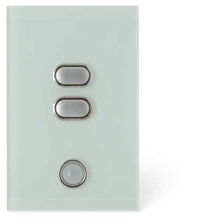 iZone Smart Switch - 2 Button - Ocean Mist