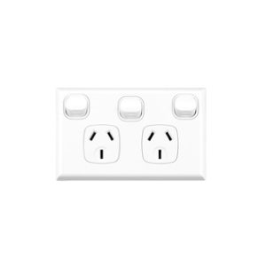 DOUBLE GPO + SWITCH                     