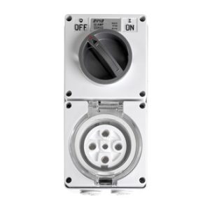 Industrial Comb Switched Socket 20A 5P  