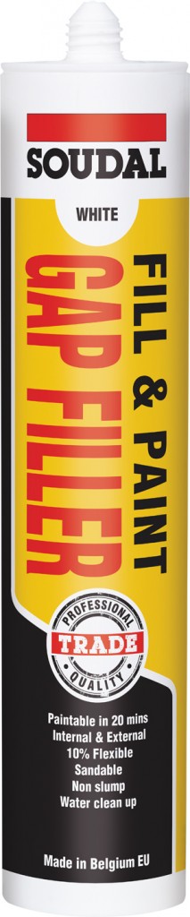 Soudal Fill & Paint Gap Filler - White                 