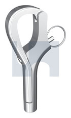 316 SS PELICAN HOOK: M6 x 73            