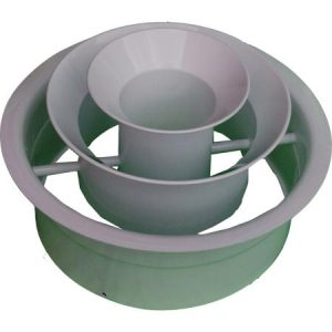 350 Dia Jet Diffuser Flanged - White    